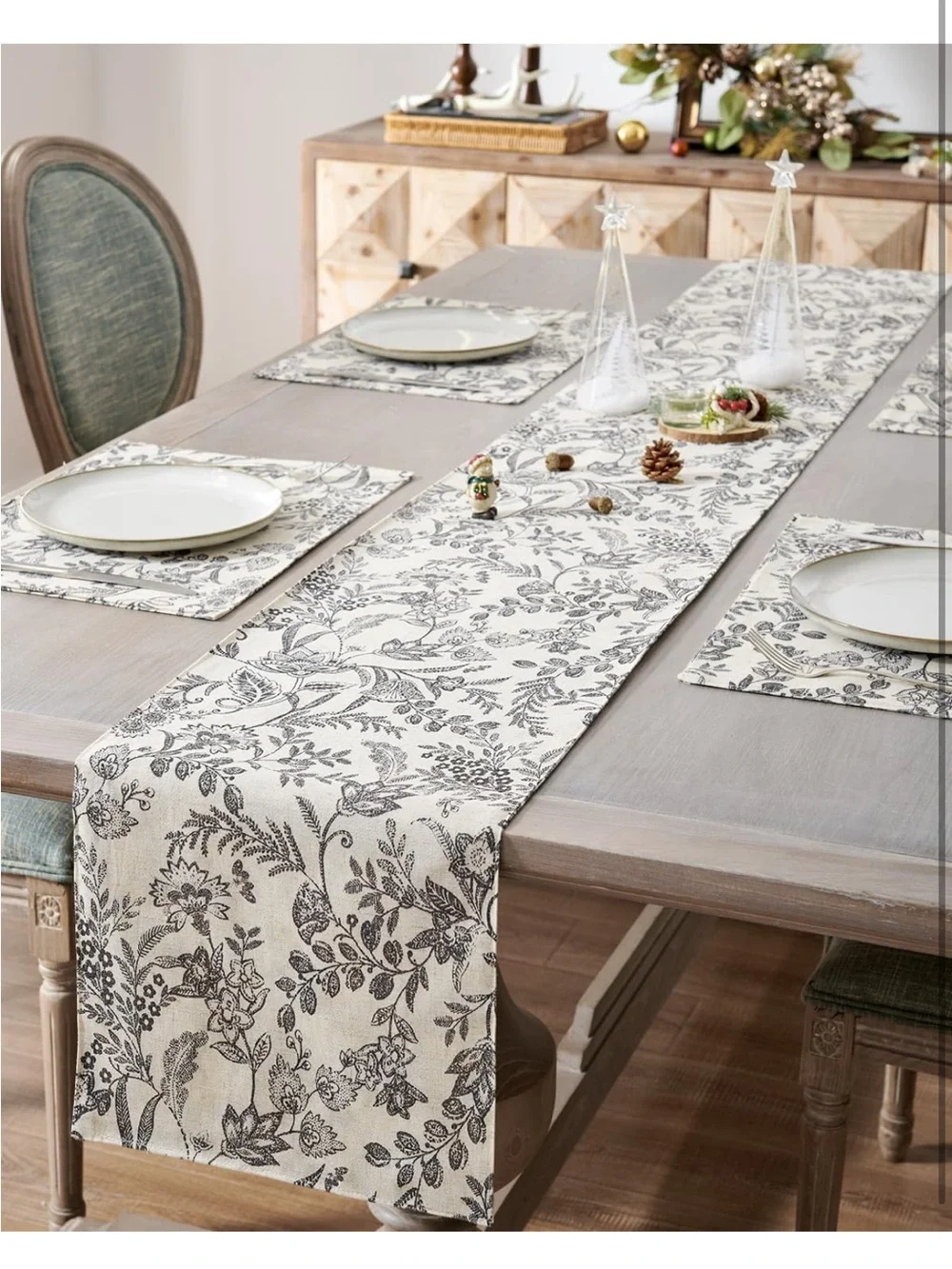 Jinchan black floral